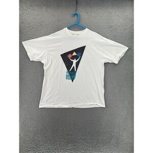 Vintage T Shirt The Power Of Borland Today Adult XL White Hanes Beefy T USA READ